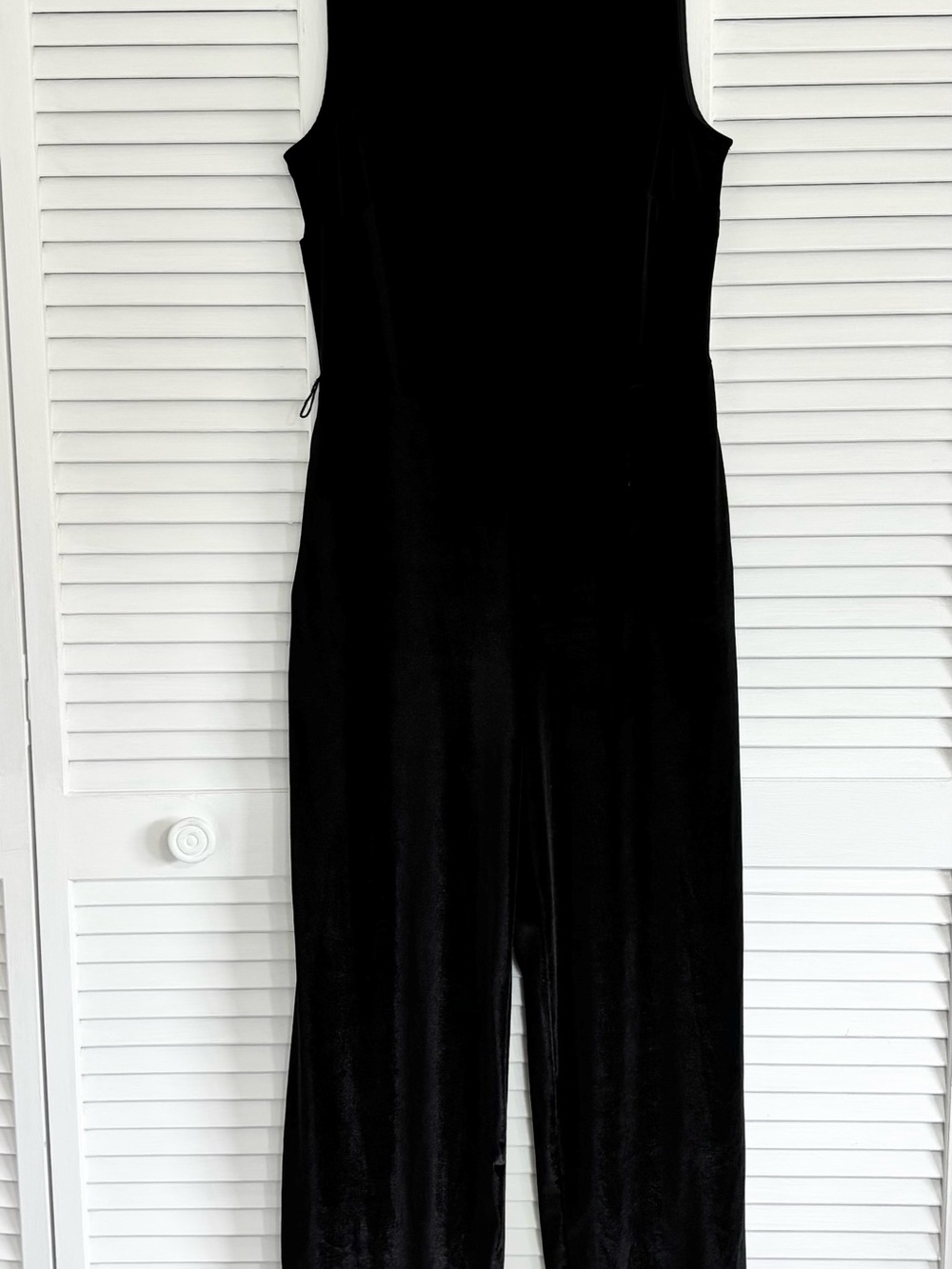 Worthington Black Suede Jumpsuit Women’s Size 8 Black Tie Candlelit Cocktail